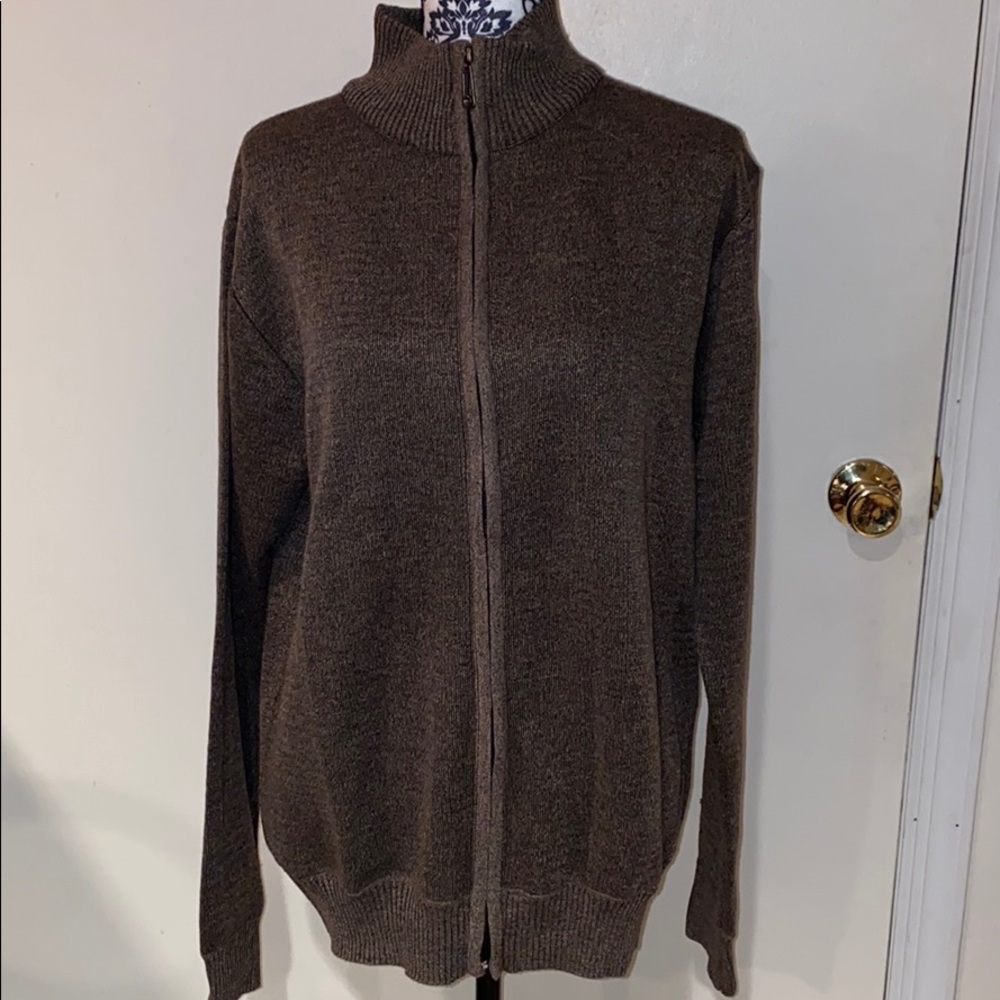 Men’s zip front cardigan